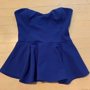 Lush Strapless Peplum top
